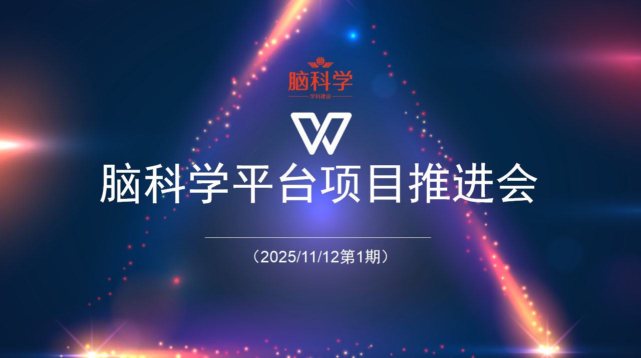 脑科学平台项目发展（推进）视频会